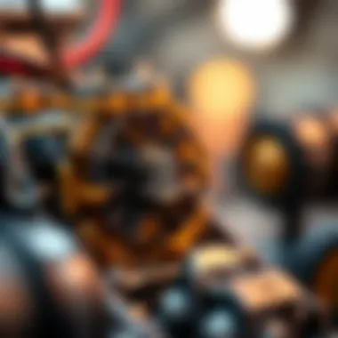 A close-up view of an intelligent motor showcasing its intricate design and technology.