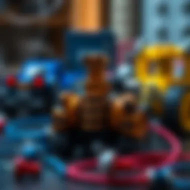 A representation of intelligent motors in the toy industry highlighting creative designs and applications.