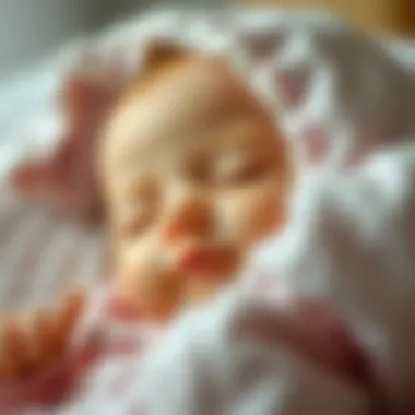 A serene sleeping baby with a gentle smile