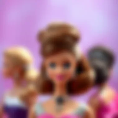 Elegant Updo Styles for Barbie Dolls Elegant updo hairstyle for Barbie dolls