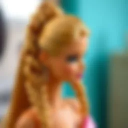 Stunning Barbie hairstyle with intricate braids