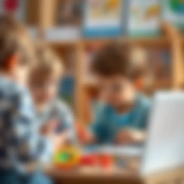 Children engaged in collaborative learning