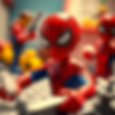 Children's Development and Spiderman An illustration highlighting the developmental benefits for children inspired by Spiderman.