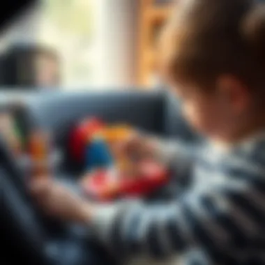 Child using a car pencil case for organizing school supplies