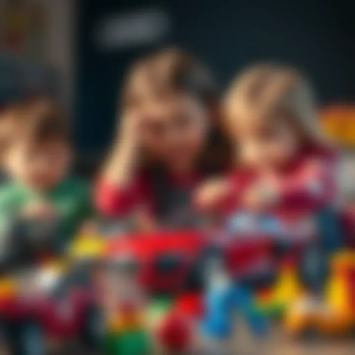 Children engaging with Audi toys, fostering creativity