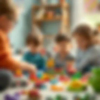 Children engaging with Minimouse toys in a creative environment.