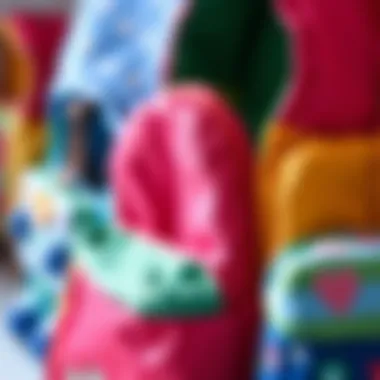 Close-up of high-quality materials used in children's backpacks