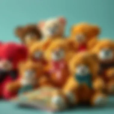 Collectible Plush Bears An array of different plush bears, emphasizing their appeal to collectors and hobbyists.