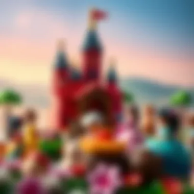 An artistic depiction of the cultural origins of Disney princess names.