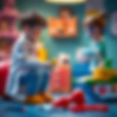 Educational Benefits of Doctor Toy Sets Educational benefits of doctor toy sets illustrated through playful interaction.