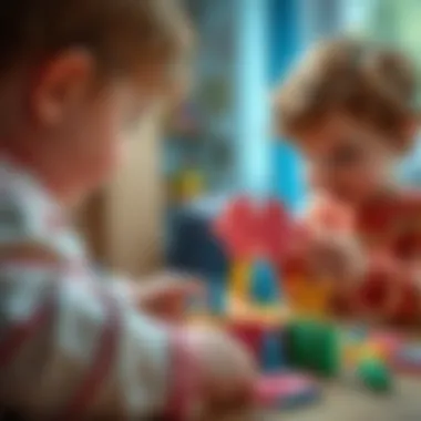 Critical Thinking through Puzzle Play A child actively engaging with a puzzle toy, demonstrating critical thinking