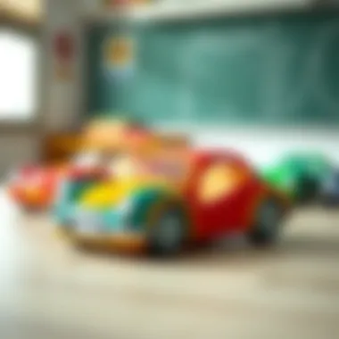 Educational benefits of using car-shaped pencil cases in a classroom