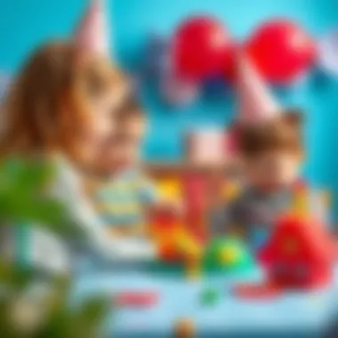 Engaging Activities to Delight Young Guests Creative activity setup for young children at a birthday celebration