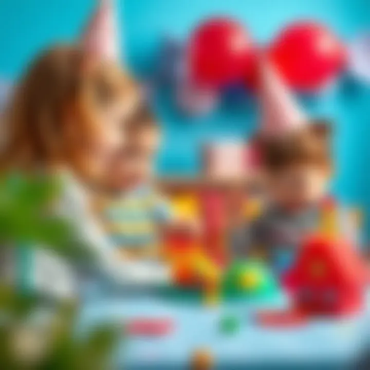 Engaging Activities to Delight Young Guests Creative activity setup for young children at a birthday celebration