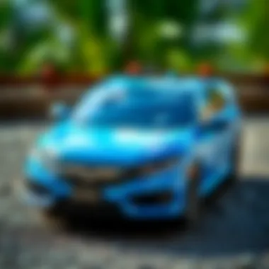 Features of the Honda Civic remote-controlled car highlighted