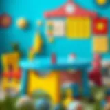 Colorful IKEA children's play table design