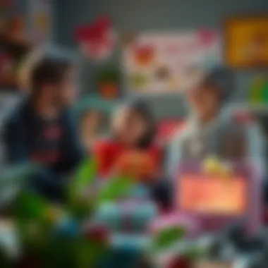 Parents Discussing Gift Choices Parents engaging in discussion about the best gifts for kids.