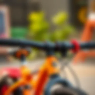 Kidzy Bicycle Features Close-up of Kidzy bicycle features and safety mechanisms