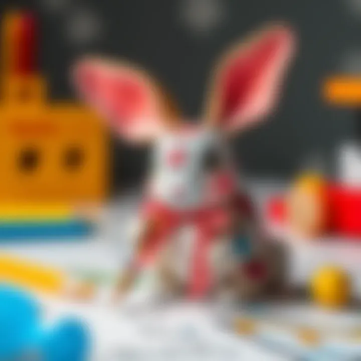 Creative coloring techniques for rabbit drawings