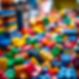 A colorful array of Lego bricks showcasing creativity