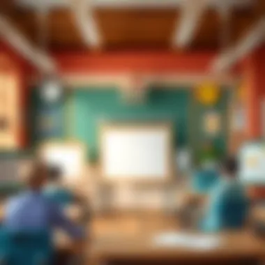 Enhancing Classroom Engagement with Whiteboards A vibrant classroom setting featuring desktop whiteboards