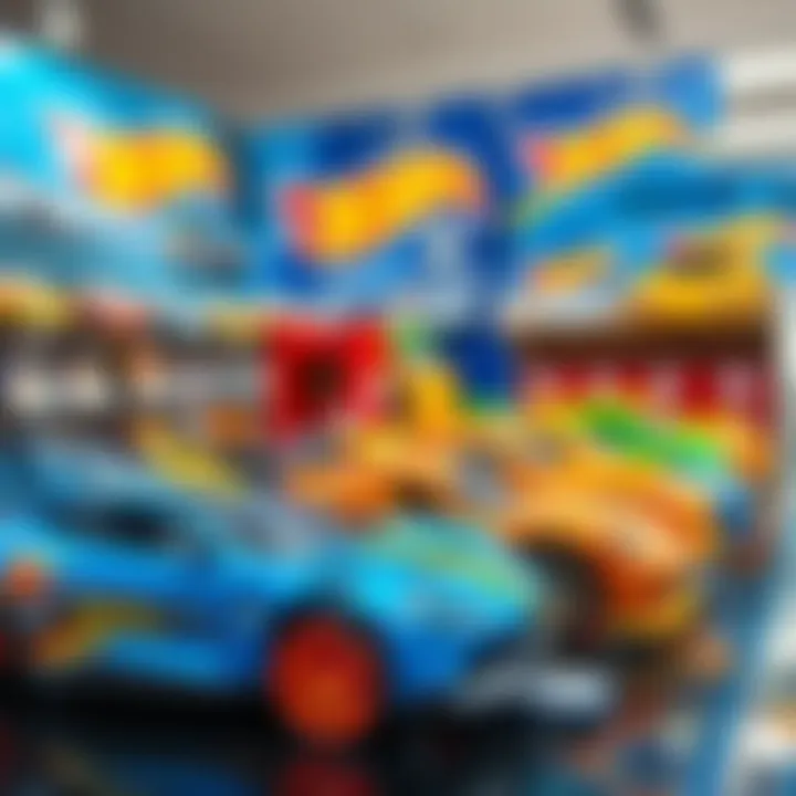 Showcase of Hot Wheels at Migros Store Migros store showcasing Hot Wheels products