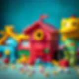 Colorful toys promoting creativity and learning