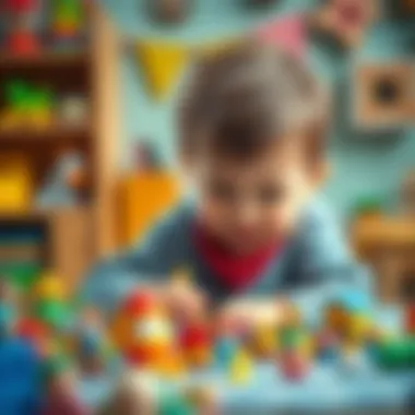 A child engaging with imaginative play