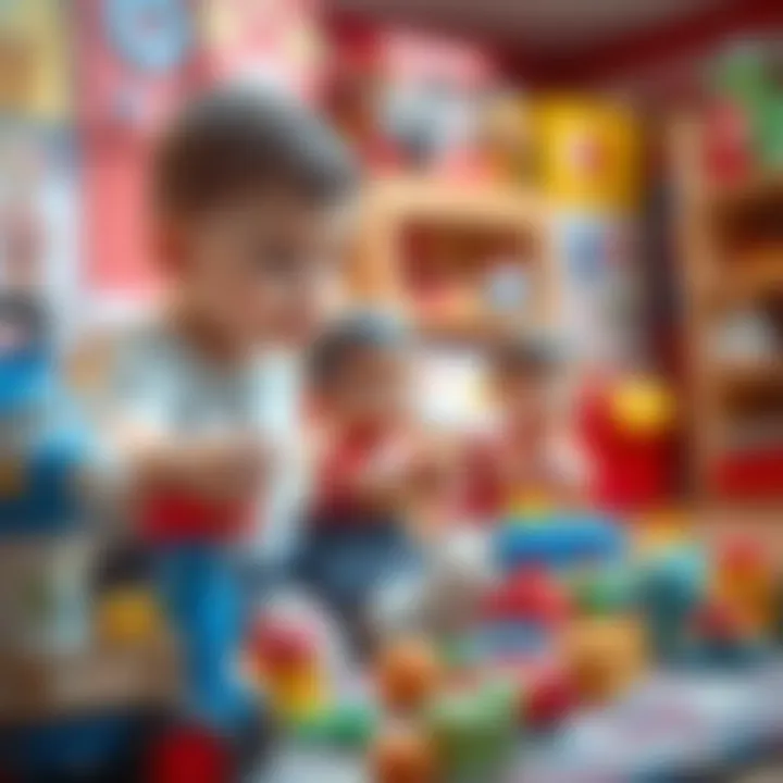 Parents selecting toys that support child growth