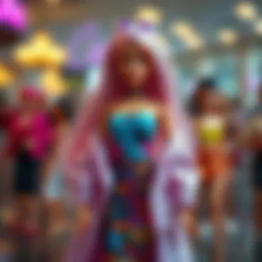 Modern Barbie designs reflecting contemporary trends