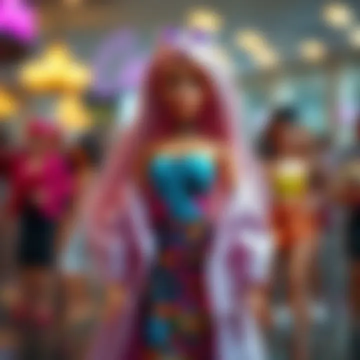 Modern Barbie designs reflecting contemporary trends