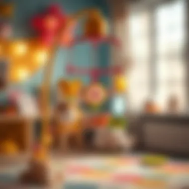 Musical mobile designed for infant stimulation