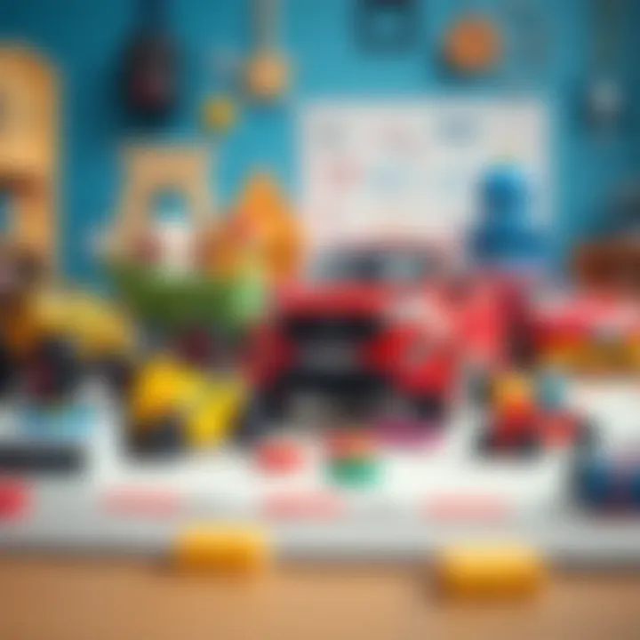 Educational Benefits of Ford Toys An educational setup featuring Ford toys that promote learning.