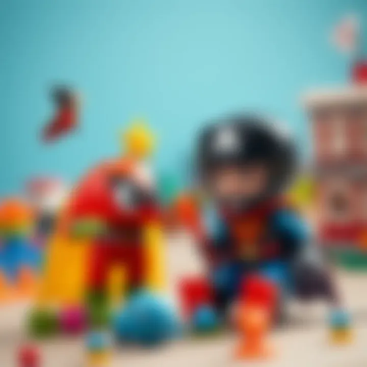 An artistic representation of the emotional bond between children and their toys