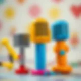 Vibrant Toy Microphones for Kids Colorful toy microphones designed for children