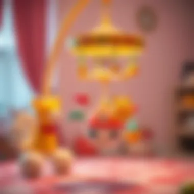 Parents selecting the ideal musical mobile for their baby