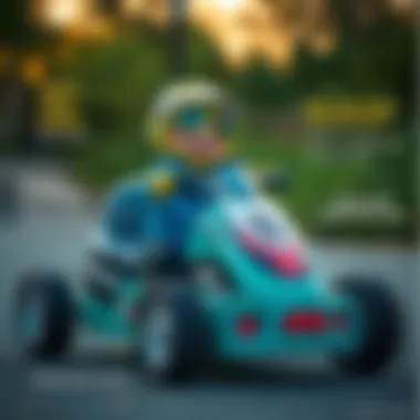 Safety Features of Pedal Go-Kart Safety features of a pedal go-kart illustrated