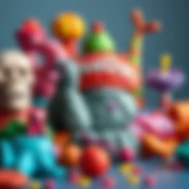 Imaginative Sculptures Created from Play Doh Artistic Creations Using Play Doh