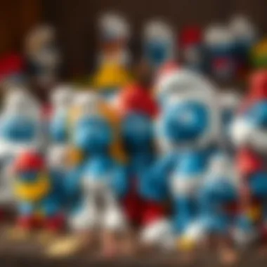 Variety of Collectible Smurfs Toys Different types of Smurfs toys available for collectors