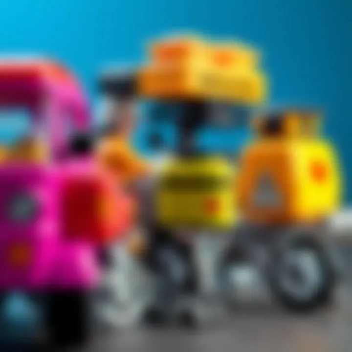 A vibrant collection of transporter accessories showcasing functionality and design.