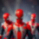 A collage of the three generations of Spiderman showcasing their unique styles and attributes.