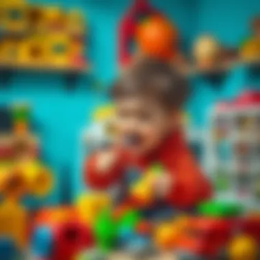 Parents Choosing Developmental Toys Parents selecting the right toys for their children