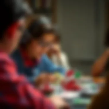 A player strategizing their next move in a game of Uno