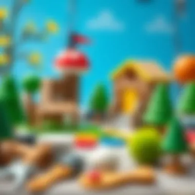 A variety of materials used for crafting a park model.