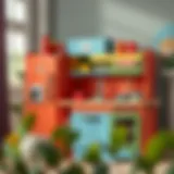 Vibrant Wooden Kitchen Playset for Creative Play Colorful wooden kitchen playset